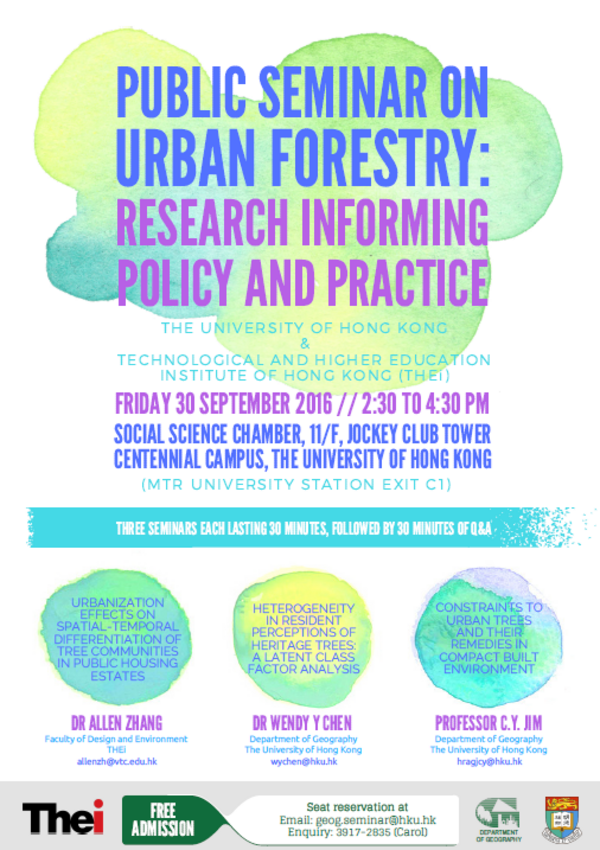 Urban forestry seminar